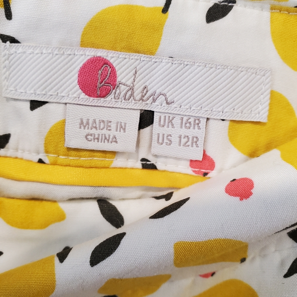 Boden Lemons Skirt Size 12 - Picture 7 of 7
